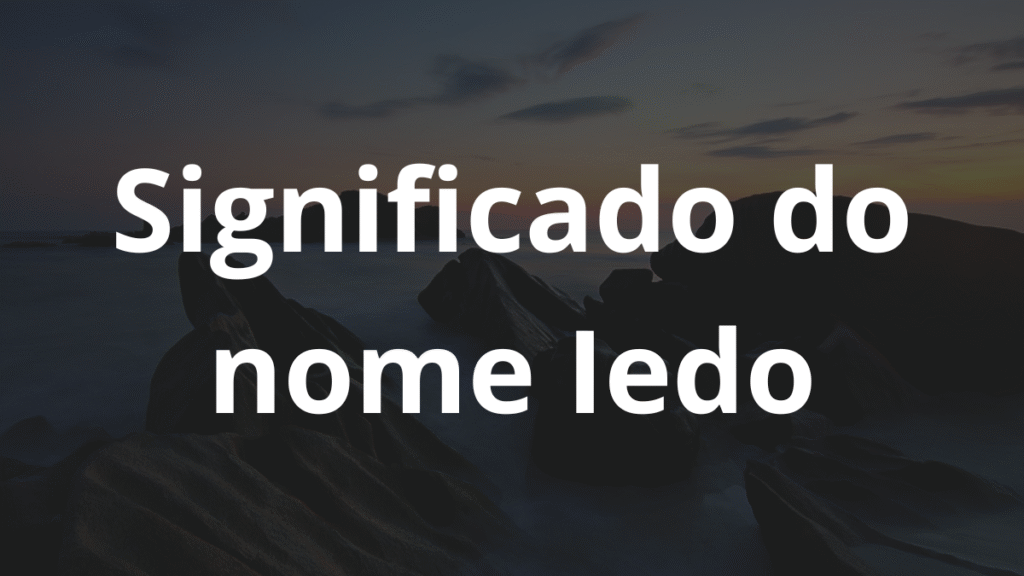 Significado do nome Iedo