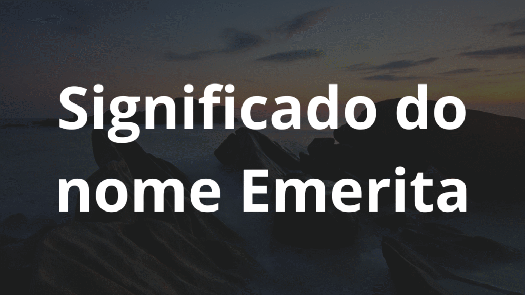 Significado do nome Emerita