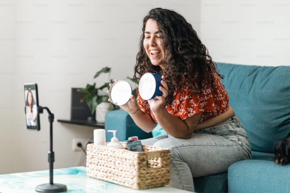 Quanto Ganha Um Influenciador Digital Com 1 Milhão De Seguidores: Valores Médios E Fatores Que Influenciam 2 Influenciadora digital na frente da camera.